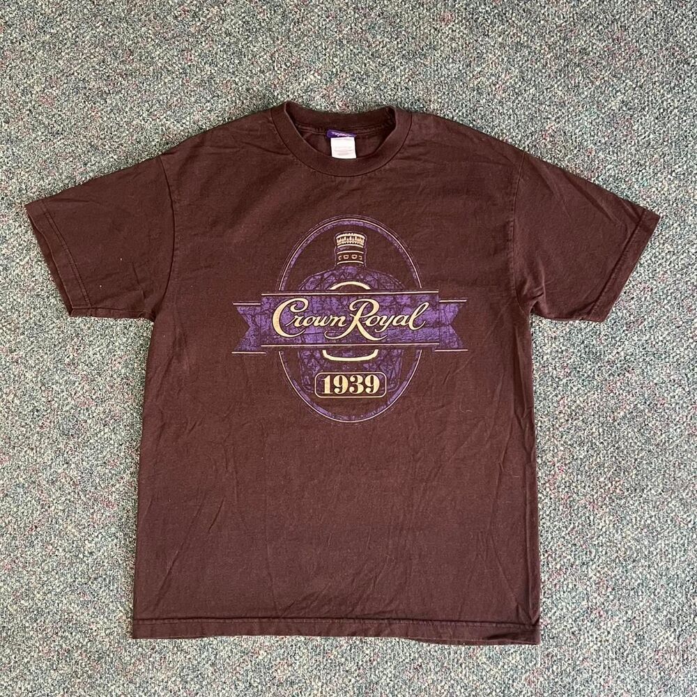 y2k Vintage Crown Royal Vintage Brown Graphic Tee